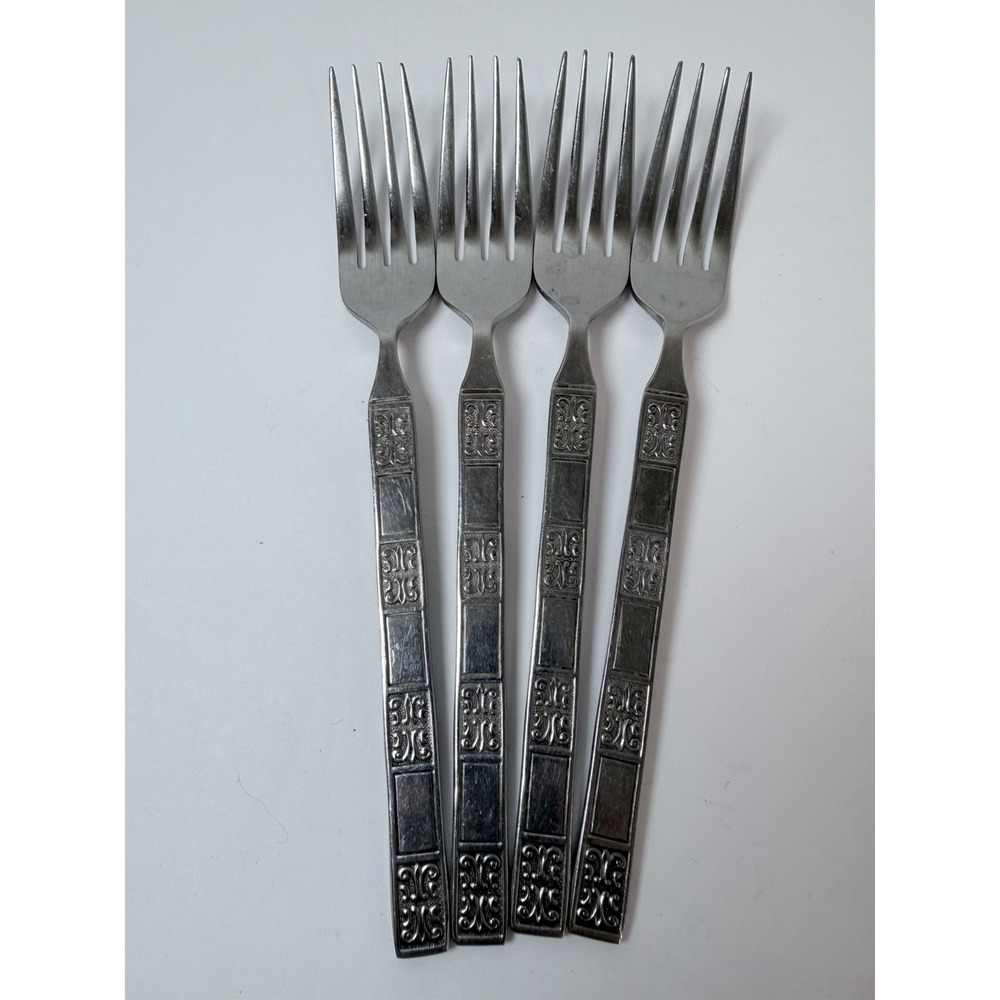 Reed & Barton Rebacraft Stainless Japan RDS41 Pattern 4 Dinner Forks